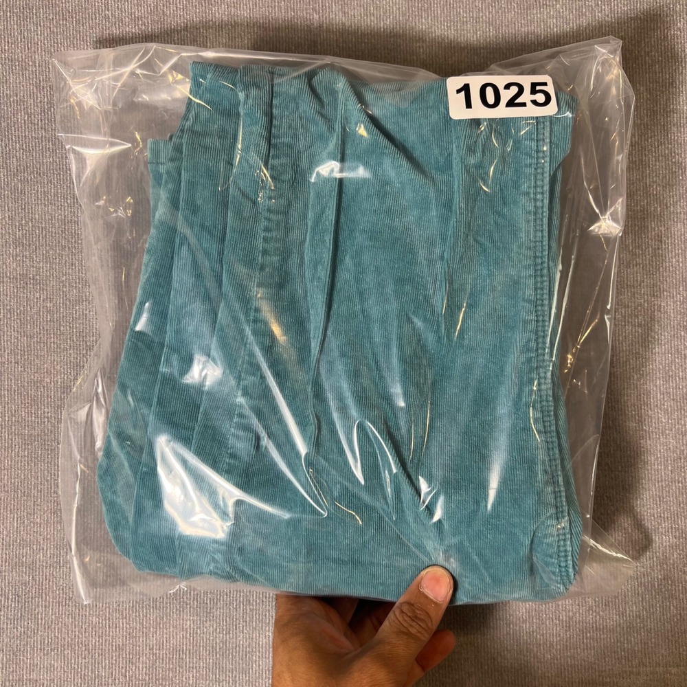 We The Free Free People Teal Corduroy Flare Pants Pull On Bell Bottom Size 26 - Picture 12 of 12